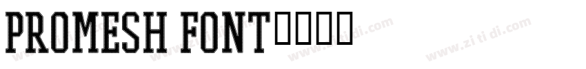 Promesh Font字体转换